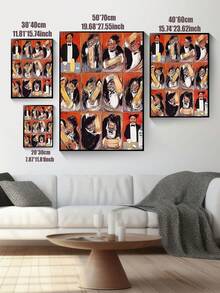 1 幅 Guy Buffet Martini 帆布海报：酒吧艺术，客厅卧室浴室办公室等家居装饰，无框 - 彩色 - 查看 5