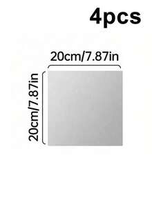 2/4/8件 40cm*40cm 或 20cm*20cm 或 30cm*30cm 或 30cm*34cm 镜面墙贴 家用全身镜 卧室全身镜 自粘软镜 亚克力 耐用不易碎 - 彩色 - 查看 15