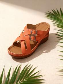 11Gladiator Sandals Slides Women Fashion Metallic Reptile-Embossed Heeled Sandals,Women's Gold Silver Slide Sandals Strappy Block Heel Bohemian Beach Shoes,Chic Gladiator Heeled Slides With Metal Buckle Dressy Summer Sandals,Platform Slide Sandals Women Fashion Reptile Print Ankle Strap Sandal,Women's Casual Luxury Slides Strappy Sandals Comfortable Low Heel - 橘子 - 查看 6