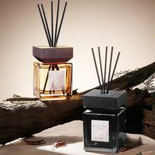 No-Flame Scented Decoration, Cologne - Fresh - Amber Fragrance, Rattan Diffuser, Home Air Freshener, Suitable For Bedroom, Kitchen, Bathroom, Romantic Wedding, Party, Halloween, Christmas Decor Gift - 200ml - View 3