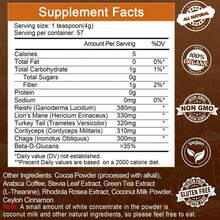 M INCH Mushroom Coffee For Smoothies/Latte, Mushroom Powder Blend (57 Servings) With Lions Mane, Reishi, Cordyceps, Turkey Tail, Chaga - Mushroom Supplement For Energy, Focus, Immune- 8 Oz - 16 Oz - View 5