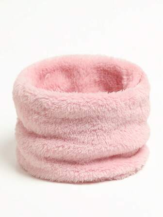 1 szt. Damski zimowy szalik z golfem, ocieplacz na szyję (szary), maska na twarz, puchowe kołnierze, otulacz, gruby, ciepły, modny damski, jednolity kolor, pluszowy, koralowy aksamitny szalik na szyję, zewnętrzny tłumik do sukienki