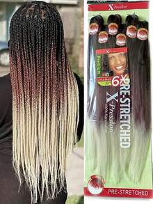 Xpression 6 件装合成光滑 Yaki 辫子预拉伸编织发 - 彩色 - 查看 19