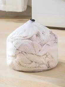 Bolsa de malla para lavadora, 30 X 40 cm, equipada con un tope de cuerda, bolsa de lavandería exquisita para evitar que la ropa se deforme