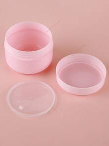 1/5 pièces Bouteille de maquillage en plastique rechargeable vide, flacon de voyage pour crème de visage, lotion, récipient cosmétique réutilisable pour masque de visage, bocal cosmétique rose étanche pour la maison, le salon, la chambre, la salle de bain, la décoration d'intérieur, les fournitures de voyage