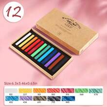 Marie's Soft Chalk Pastels, 12/24/36/48 Colors, Art Supplies Set, Drawing Stick For Artist, Professional, Pigment Painting Pen Tool, Powder Color Pens