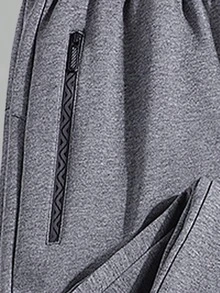 1件装女士保暖内衬运动裤，保暖防风，健身运动慢跑裤，秋冬季紧身裤 - 灰色 - 查看 3