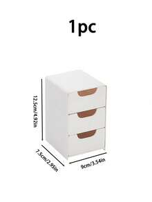 1pc Desktop Storage Box, Multi-Purpose Mini Plastic Storage Box With Drawer, Suitable For Desktop Or Wall-Mounted - Space Saving, Can Hold Cosmetics And Accessories, Handbag Shape Design, Mixed Colors, Portable Jewelry Box, Small Jewelry Box, Home Jewelry Organizer, Travel Organizer, Mini Storage Box, Travel Jewelry Zipper Box - Multicolor - View 12