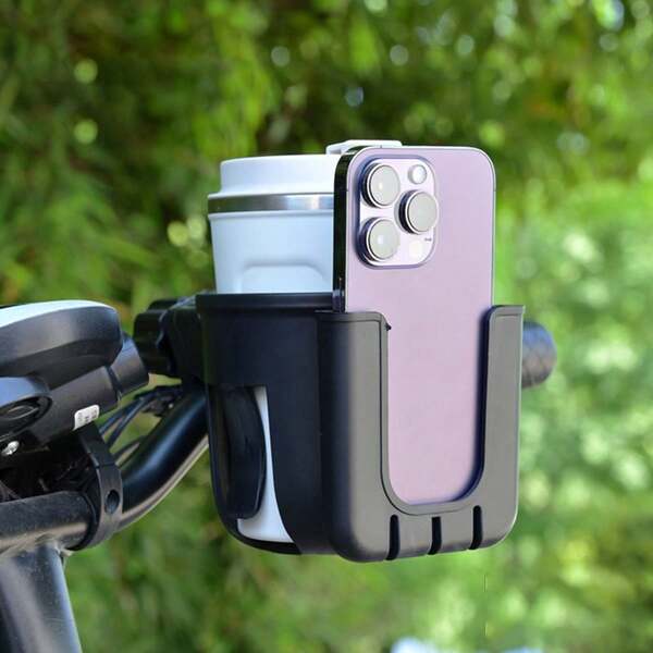 1pc Electric Motorcycle Cup Holder - Bicycle Bottle Rack, Phone Holder, Fits Multiple Vehicle Models