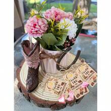 DCowgirl Bachelorette Party Gifts Pink Cowboy Boots And Hat Keychains With Thank You Tags For Rodeo Theme Birthday Western Wedding Favors Bridal Showers Baby Shower10 - Hồng - Xem 6