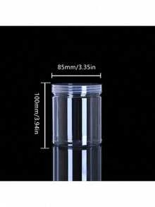 1 件塑料透明密封罐、密封谷物和谷物储存容器、厨房整理罐、家用储物瓶、多用途半透明塑料罐和可重复使用带盖容器，可有效整理您的厨房、厨房配件 - 透明 - 查看 8