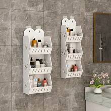 1PC Non Perforated Bathroom Storage Rack, Multi-Purpose Bathroom Wall Storage Rack, Moisture-Proof Wall Mounted Storage Rack, Large Capacity For Toiletries, Storage Bar Bathroom, Non Perforated Multi-Layer Storage Rack, FOR Bedroom Storage, Living Room Storage, Kitchen Storage, Bathroom Storage,Wall Decoration,Shelves For The Wall,