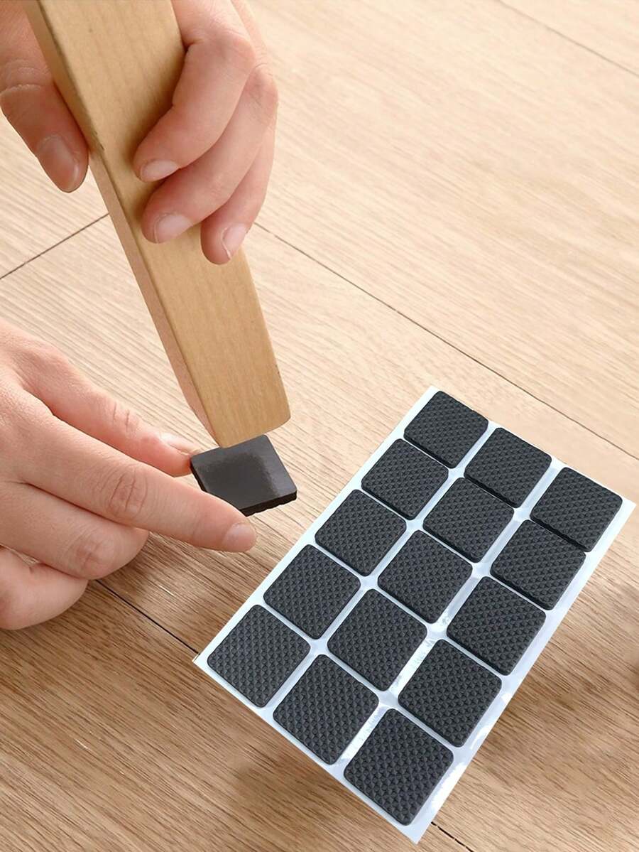 30 szt. wytrzymałych, antypoślizgowych ochraniaczy na nogi krzeseł i stołów jadalnych, ciche podkładki meblowe, czarna, teksturowana powierzchnia zapobiega zarysowaniom i hałasowi, łatwe w montażu na podłogach drewnianych, ochrona podłogi