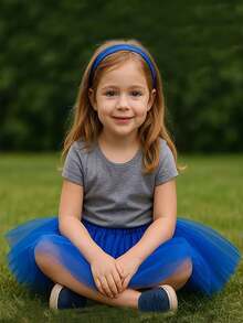 适合 3-12 岁女孩的芭蕾舞裙，三层芭蕾舞服装，适合万圣节家庭派对芭蕾舞圣诞节礼物 - 彩色 - 查看 6