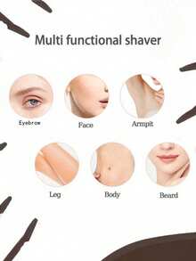 40/20pcs Black Colored Eyebrow Trimmer And Shaver Set, Eyebrow Trimmer And Shaver, Exfoliating And Hair Removal Tool, Body Hair Removal Trimmer And Facial And Eyebrow Shaver Set, Long Handle Blade With Precision Protective Cover,Cheap,Stocking Stuffers,Makeup,Makeup Tools,Cheap Stuff,Gifts,Gifts For Women,Christmas Gifts