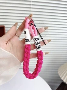1 件手工字母编织手机挂绳、包包和相机挂饰 - 彩色 - 查看 6