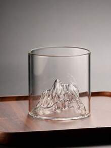 6PCS Christmas Mountain Whiskey Glasses, 180ml Creative Old Fashioned Rock Glasses, High Borosilicate Liquor Tumblers, Barware Set, Holiday Gifts, Christmas Decorations, Party Supplies, Drinkware