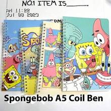 1 pieza/2 piezas Cuaderno de espiral A5 con diseño de alta calidad de Bob Esponja y Patricio Estrella, dedicado a estudiantes, para la temporada de regreso a clases, pequeños regalos para fans (estilo aleatorio)