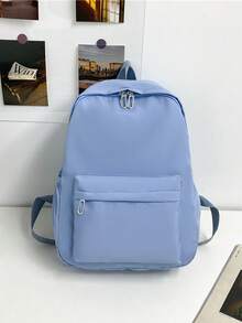 适合青少年女孩的学校背包，简约学校书包防水高中男孩背包中学生书包大学女孩背包男孩休闲背包旅行美学背包，轻便大学书包，适合女孩男孩的学校背包，旅行笔记本电脑包 - A - 查看 12