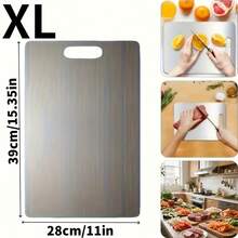 1pc Stainless Steel Double-Sided Cutting Board, Easy To Clean, Knife-Friendly And Durable, Suitable For Cutting Fruits, Vegetables And Meats, Portable And Durable Accessory, Easy To Clean, Holiday Gift, Available In Multiple Sizes - Nhiều màu - Xem 14