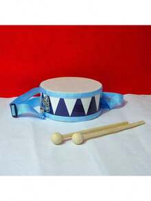 Conjunto de bateria de madeira de 6/8 polegadas com alça ajustável, 2 baquetas e experiência sensorial musical - presente perfeito