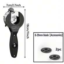 1件重型棘輪管剪 1/4"-7/8" / 8-29mm，窄小受限空間可調式切管器，360°旋轉切割，適用於銅管、鋁管、鋼管、不鏽鋼管、PPR、PE管，HVAC水電DIY工業夏季維修工具，送給男性的禮物 - 彩色 - 查看 10