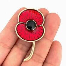 Lest We Forget 2025 Poppy Lapel Pin Brooch UK Remembrace Day Badge Jewelry Costume Accessories Bag Charms Office Accessories