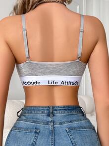 Sutien de damă cu închidere frontală, fără mâneci, design la modă, potrivit pentru vară