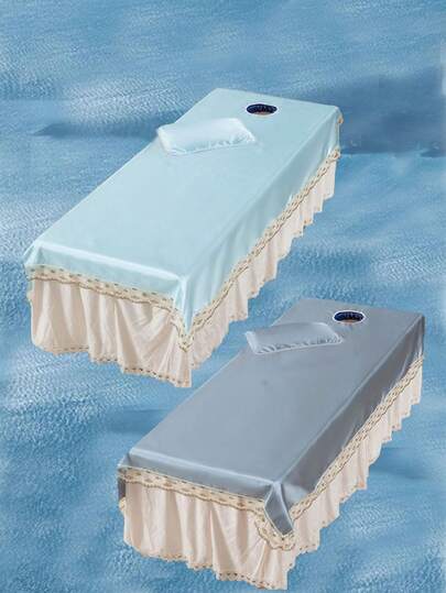 BUCICE Cama de beleza refrigerador dobrável tapete de gelo tipo folha com furos massagem massagem verão salão de beleza especial lavável