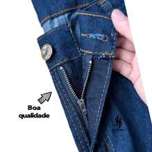 Kit 2 Jeans 48-56 PLUS Black Medium Men's Laicra Slim Basic Casual Premium Direct From The Factory With Elastane - Medium Wash - View 3