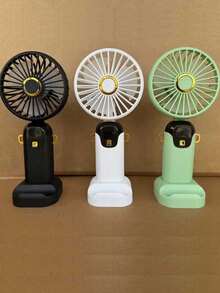 新款手持迷你风扇，USB充电式大功率便携式电风扇，静音运行，适用于办公室、宿舍、户外，电池续航时间长，超强制冷，春夏必备，伴娘礼物，房间、卧室装饰，海滩、旅行，男女皆宜，度假必备 - 彩色 - 查看 11
