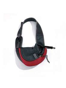 1pc Pet Hammock Carrier, Breathable Mesh Travel Tote Bag, Suitable For Cats & Small Dogs, Lightweight Portable Gear With Airline-Grade Breathable Material