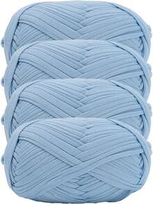 4pcs/400g High Quality Polyester Crochet And Knitting Yarn, 100G/Pc, 30m/Pc Length - Ideal For DIY Projects, T-Shirts, Slippers And Baskets, Fabric Strips Handmade Weaving DIY Bags, Toys, Shoes, Carpets, Organizer Basket Liners - Multicolor - View 37