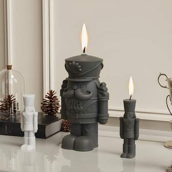 Nutcracker King Silicone Mold – 3D Soldier Casting Mould For Resin, Plaster & Cement | DIY Christmas Candle, Soap & Decorative Figurine Crafts