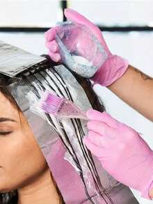 100/10/1pc (S, M, L, XL) Disposable Nitrile Gloves Pink Nail Polish/Tattoo/Eyelash Embroidery/Makeup Non Dirty Hand Protective Gloves Kitchen Dishwashing And Cleaning Rubber Household Nitrile Gloves Halloween, Christmas And Other Holiday Party Use - Pink - View 5