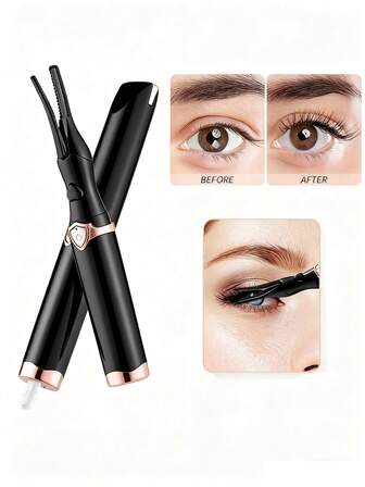 USB Rechargeable Heated Eyelash Curler Eyelash Curling Tool For Long-Lasting Flutter, Great Gift For Women
