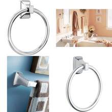 Donnor Collection Chrome 6.25Inch Diameter Wall Mount Contemporary Bathroom HandTowel Ring P5860# DOUYYY