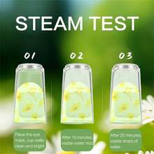 5/10/20/30/50Pcs Set Chamomile Steam Eye Mask Relieve Eye Fatigue Improving Sleep Quality Self-Heating Sleep Masks For Eye Care, Disposable Warm Compress Eye Shades, Soothing, Eliminate Dark Circles Under The Eyes Constant Temperature Control, Ultra Long Time Hot Compress Boy Valentine Heart Valentine - Yellow - View 8