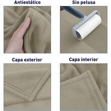 Cobija Matrimonial, Franela de Alta Calidad, Frazada Cmoda y Calientita Tejido Suave y Clido, Manta de Polister Ultrasuave, Calidad Premium 2, Marino, Matrimonial - Matrimonial + Perla - Ver 4