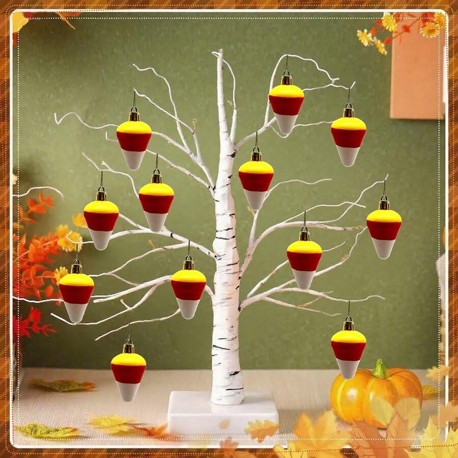 Adornos de Acción de Gracias, Set de 12 piezas, Decoración colgante de maíz colorido de otoño para el hogar, fiesta festiva, decoraciones de otoño para el hogar - Multicolor - Ver 1