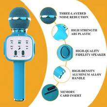 无线蓝牙麦克风、手持麦克风、扬声器一体式手机卡拉OK盒子600mAh