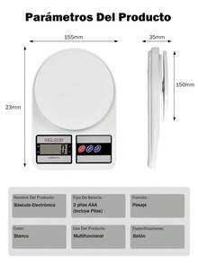 Kitchen Scales - White - View 12