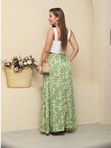 Women Skirts - Olive Green - View 2