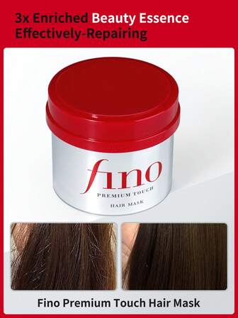 Fino Fino Premium Touch Hair Mask, Repair Perm Damage Advanced Deep Penetrating Essence Condicionador Nutritivo 8,11 Oz. / 230g