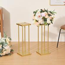 Vincidern 4Pcs 23.6inch Metal Flower Stand For Party,Elegant Golden Column Wedding Flower Stand For Showcasing Flowers Wedding Home Party Decorations ,Event, Party Road Leads,Mother's Day Party Supplies - Vàng (4 Cái) - Xem 5