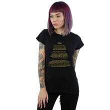 Star Wars Womens/Ladies A New Hope Opening Crawl Cotton TShirt (Black) - Coffee Brown - View 3