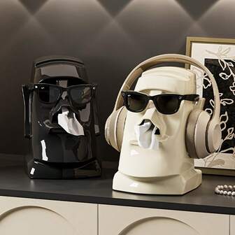 1pc Desktop Storage Box Glasses Earphone Storage Rack Office Organizer Desk Artifact Coffee Table Porch Tissue Box