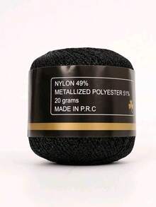 1 لفة من خيط ذهبي لامع 1.5 مم DIY، خيط معدني لخيوط DIY لامعة وزخرفية، خيط كروشيه وتريكو للكنزات والأوشحة