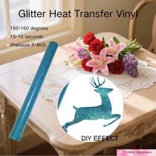 Glitter Heat Transfer Vinyl - Easy To Cut And - Multicolor - View 52