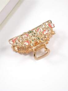 1pc Fashionable & Elegant Egyptian Cat & Flower Hair Claw Clip, Suitable For Daily Wear, Great Gift Winter Hair Accessories Elegant Hair Clutch